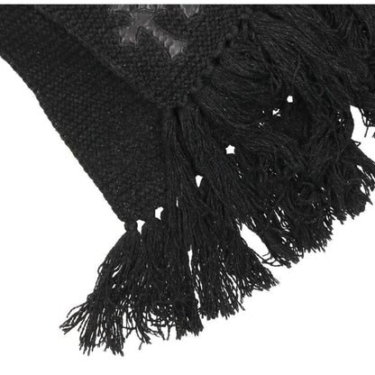 Chrome Hearts Cross Patch Scarf Black