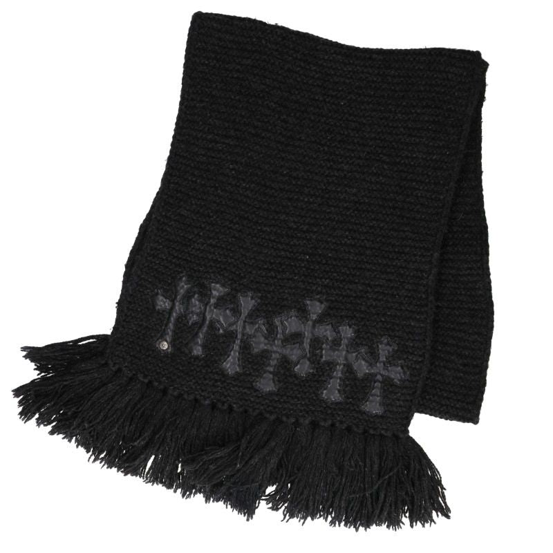 Chrome Hearts Cashmere Cross Patch Scarf Multi