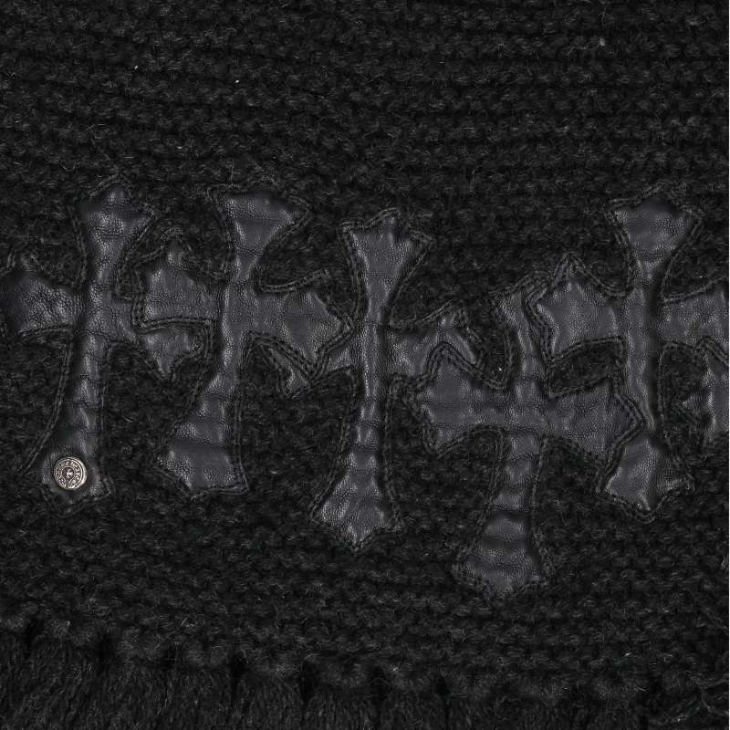 Chrome Hearts Cashmere Cross Patch Scarf Multi