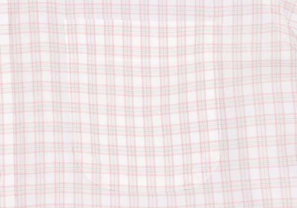 Papas Cotton Check Button Down Shirt White Multi Size M
