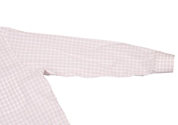Papas Cotton Check Button Down Shirt White Multi Size M