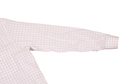 Papas Cotton Check Button Down Shirt White Multi Size M