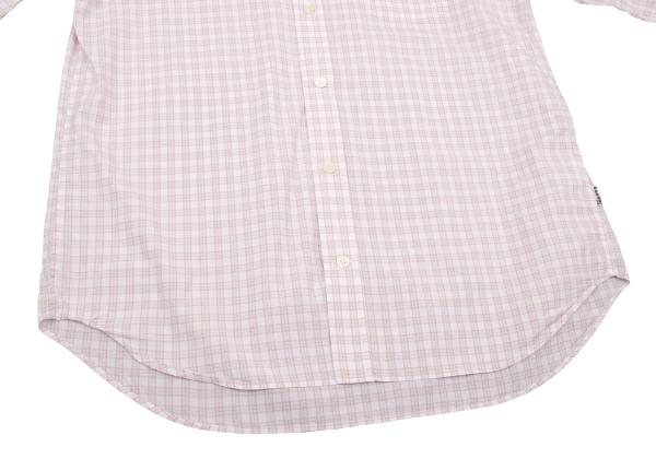 Papas Cotton Check Button Down Shirt White Multi Size M