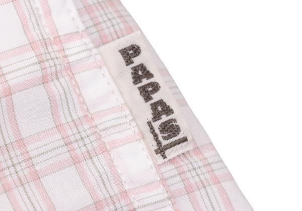 Papas Cotton Check Button Down Shirt White Multi Size M