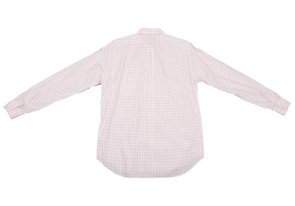 Papas Cotton Check Button Down Shirt White Multi Size M