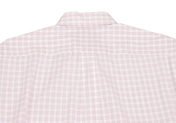 Papas Cotton Check Button Down Shirt White Multi Size M