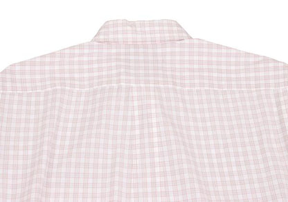 Papas Cotton Check Button Down Shirt White Multi Size M