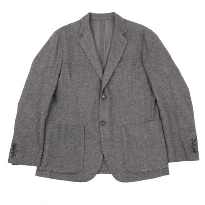 Papas Loro Piana Wool Cotton Tailored Blazer Gray Size M