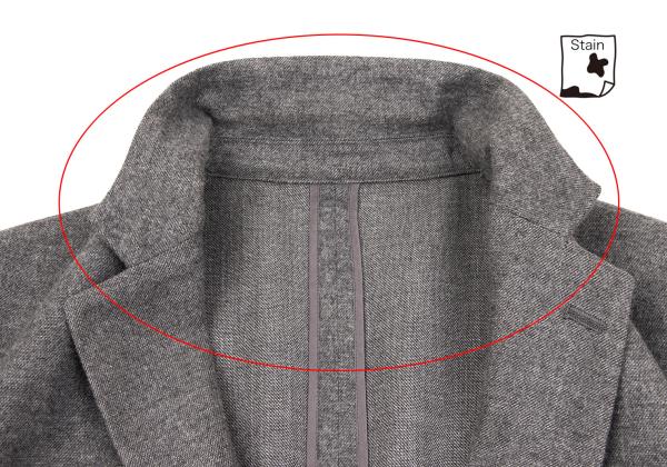 Papas Loro Piana Wool Cotton Tailored Blazer Gray Size M