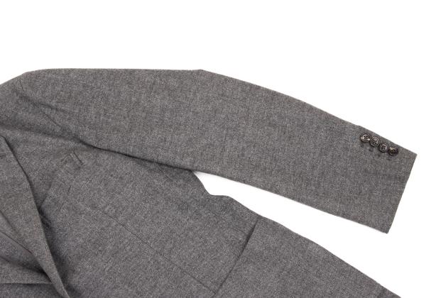 Papas Loro Piana Wool Cotton Tailored Blazer Gray Size M