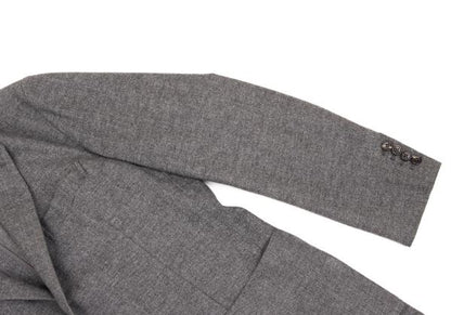 Papas Loro Piana Wool Cotton Tailored Blazer Gray Size M