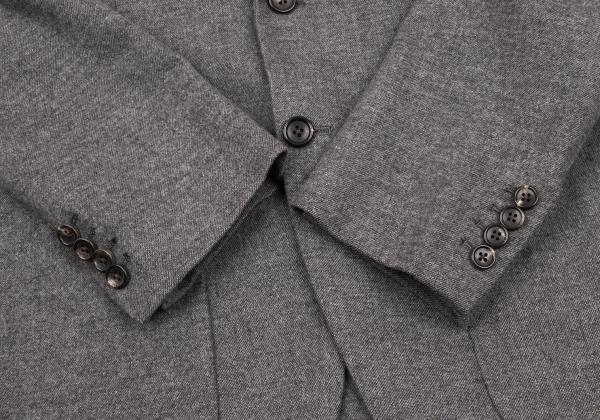 Papas Loro Piana Wool Cotton Tailored Blazer Gray Size M