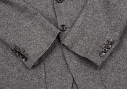 Papas Loro Piana Wool Cotton Tailored Blazer Gray Size M