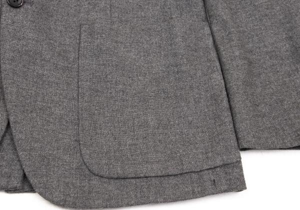 Papas Loro Piana Wool Cotton Tailored Blazer Gray Size M