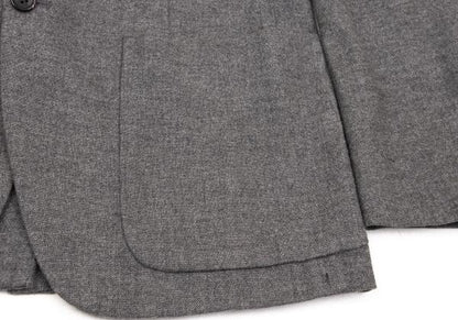 Papas Loro Piana Wool Cotton Tailored Blazer Gray Size M