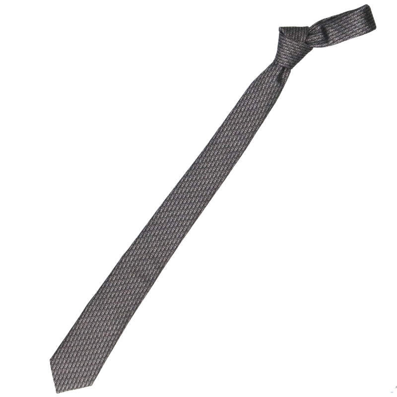 DIOR Oblique Silk Tie Gray Size ONE SIZE