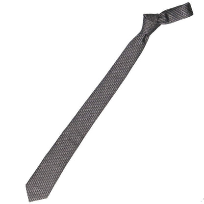 DIOR Oblique Silk Tie Gray Size ONE SIZE