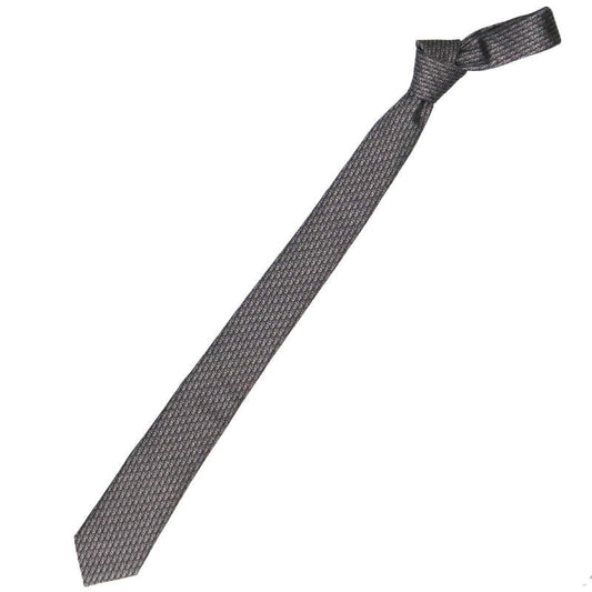 DIOR Oblique Silk Tie Gray Size ONE SIZE