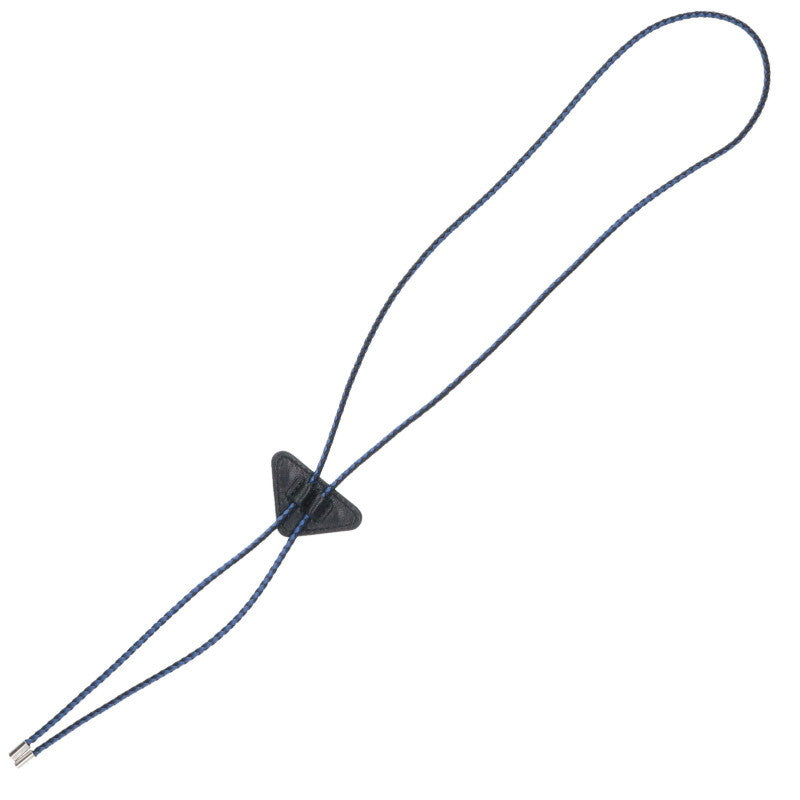 PRADA Triangle Logo Plate Bolo Tie Black/Silver