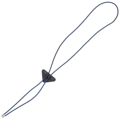 PRADA Triangle Logo Plate Bolo Tie Black/Silver