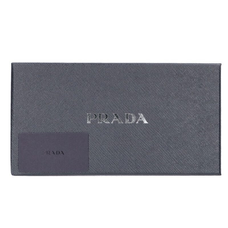 PRADA Triangle Logo Plate Bolo Tie Black/Silver