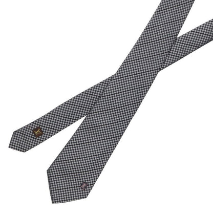 Louis Vuitton Micro Damier Regimental Tie Gray