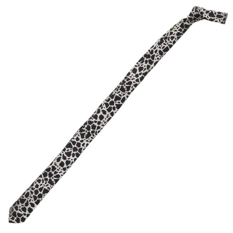 CELINE 2AV01477G Leopard Print Silk Tie Size ONE SIZE