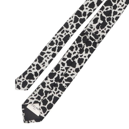 CELINE 2AV01477G Leopard Print Silk Tie Size ONE SIZE