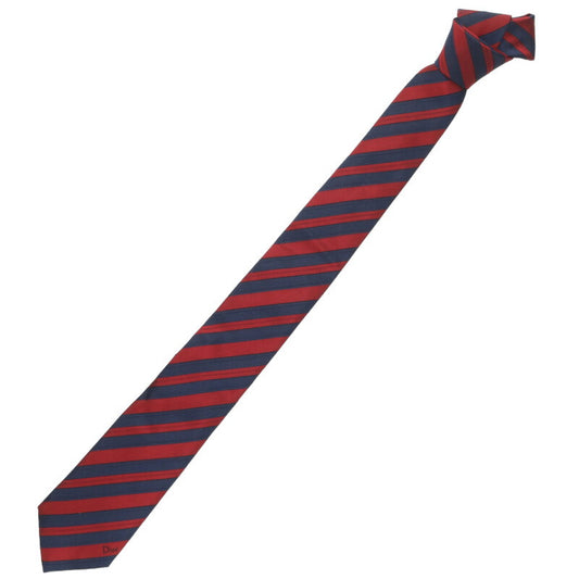 DIOR 26SS Regimental Silk Tie Red/Navy Size ONE SIZE