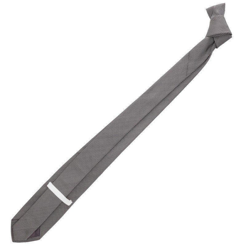 Helmut Lang Regimental Silk Tie Gray Size ONE SIZE