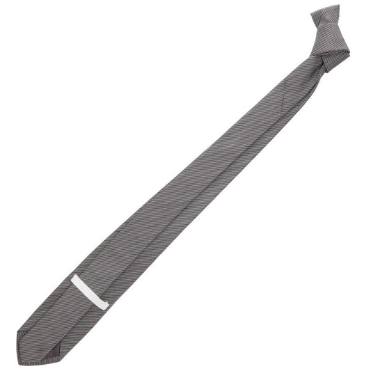 Helmut Lang Regimental Silk Tie Gray Size ONE SIZE