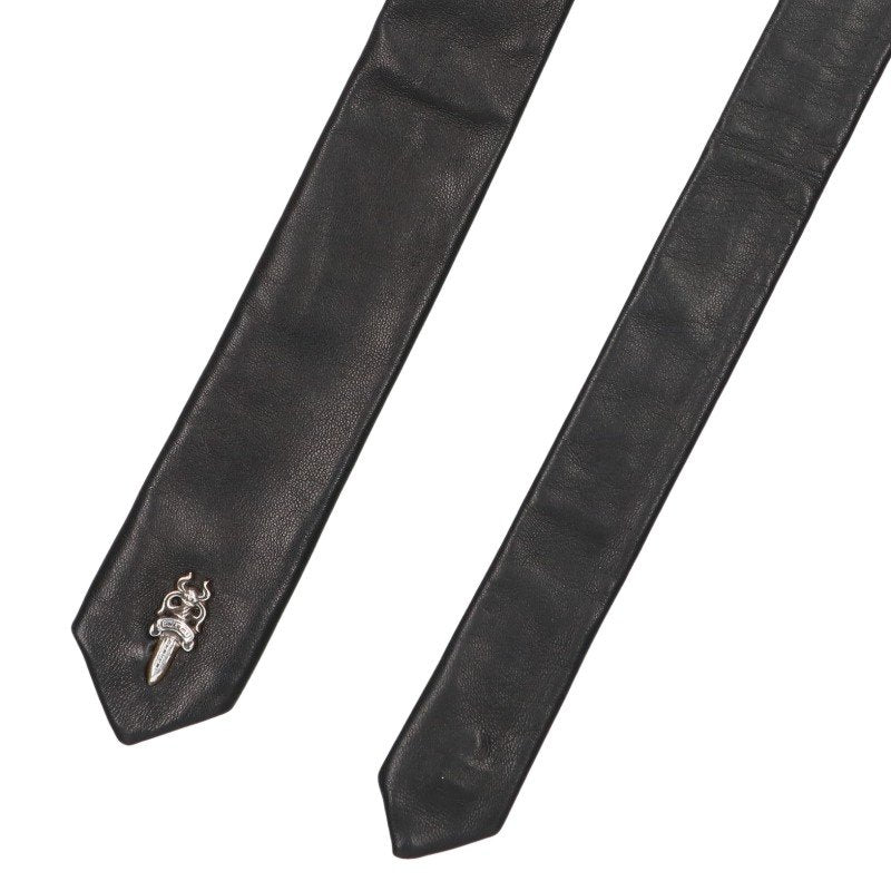 Chrome Hearts Dagger Embellished Tie Black Size ONE SIZE