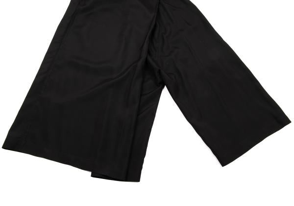 ISSEY MIYAKE Silk Cupro Asymmetrical Pants Black Size M