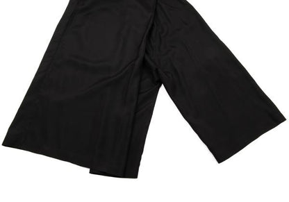ISSEY MIYAKE Silk Cupro Asymmetrical Pants Black Size M