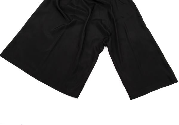ISSEY MIYAKE Silk Cupro Asymmetrical Pants Black Size M