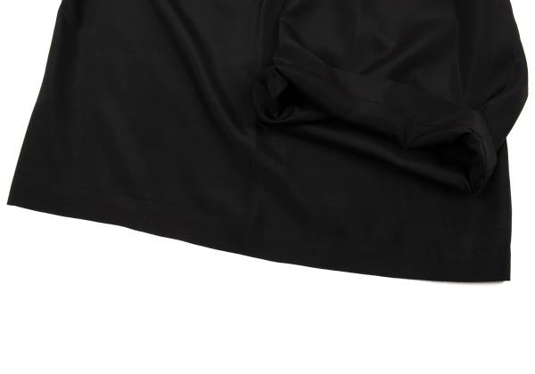 ISSEY MIYAKE Silk Cupro Asymmetrical Pants Black Size M