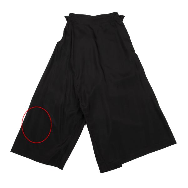 ISSEY MIYAKE Silk Cupro Asymmetrical Pants Black Size M