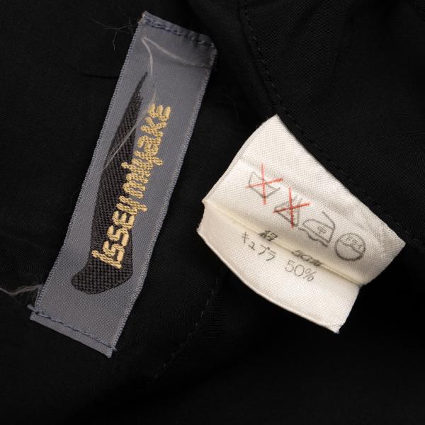 ISSEY MIYAKE Silk Cupro Asymmetrical Pants Black Size M