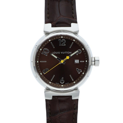 LOUISVUITTON Tambour Stainless Quartz Watch Size ONE SIZE