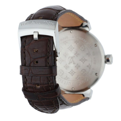 LOUISVUITTON Tambour Stainless Quartz Watch Size ONE SIZE