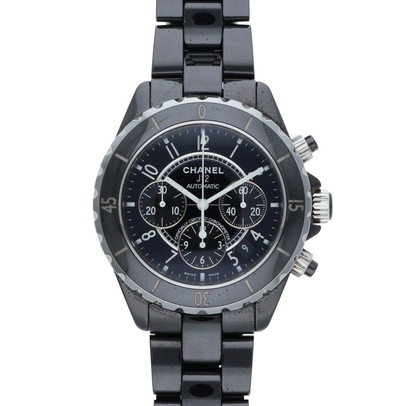 CHANEL J12 Black Ceramic Chronograph 42mm Size ONE SIZE