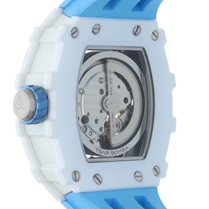 TSAR BOMBA TB8208C Rubber Strap Ceramic Watch Size ONE SIZE