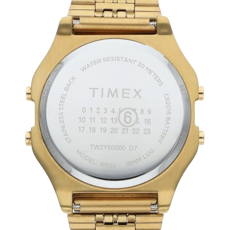 MM6 x Timex T80 Digital Watch Gift Set Gold Size ONE SIZE