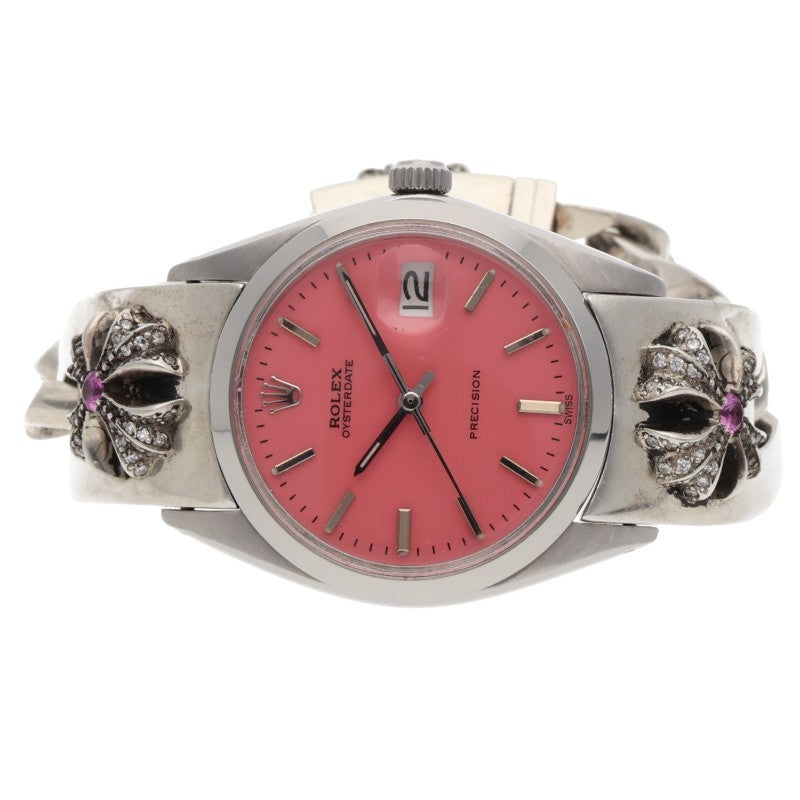 Chrome Hearts Oyster Perpetual CHX Watch Silver Size 36MM