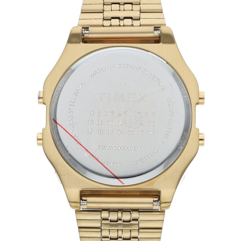 MM6 x Timex TW2Y50000 Gold Watch (w/ extra Size ONE SIZE
