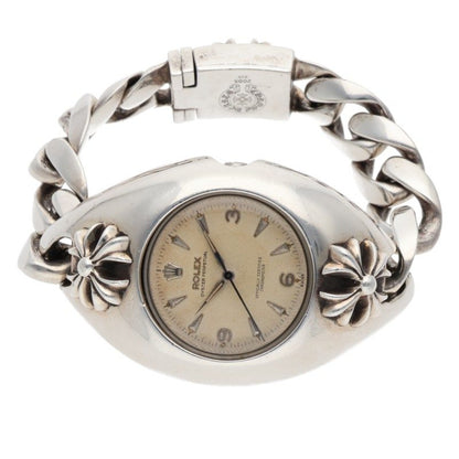 Chrome Hearts Oyster Perpetual Watch Silver Size ONE SIZE