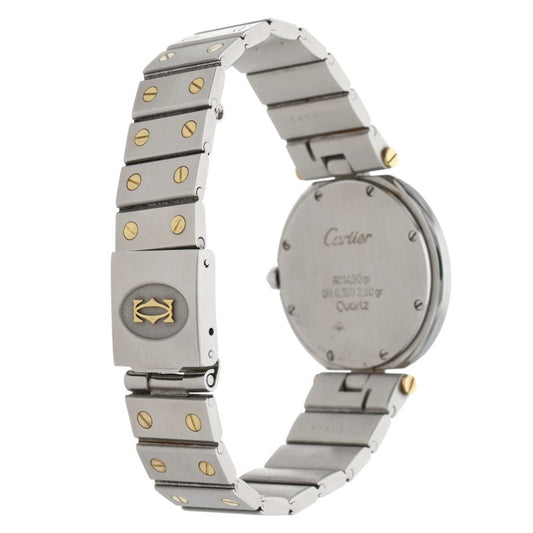 Cartier Santos Round YG Bezel SS Quartz Watch Size ONE SIZE