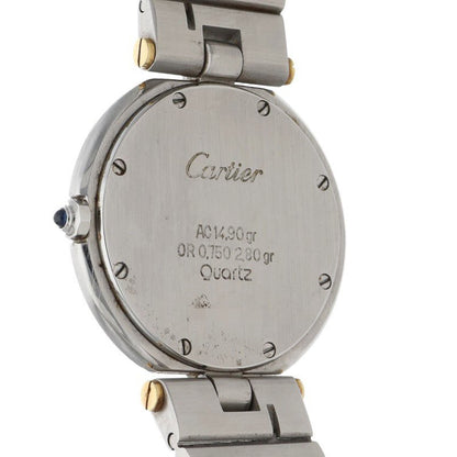 Cartier Santos Round YG Bezel SS Quartz Watch Size ONE SIZE