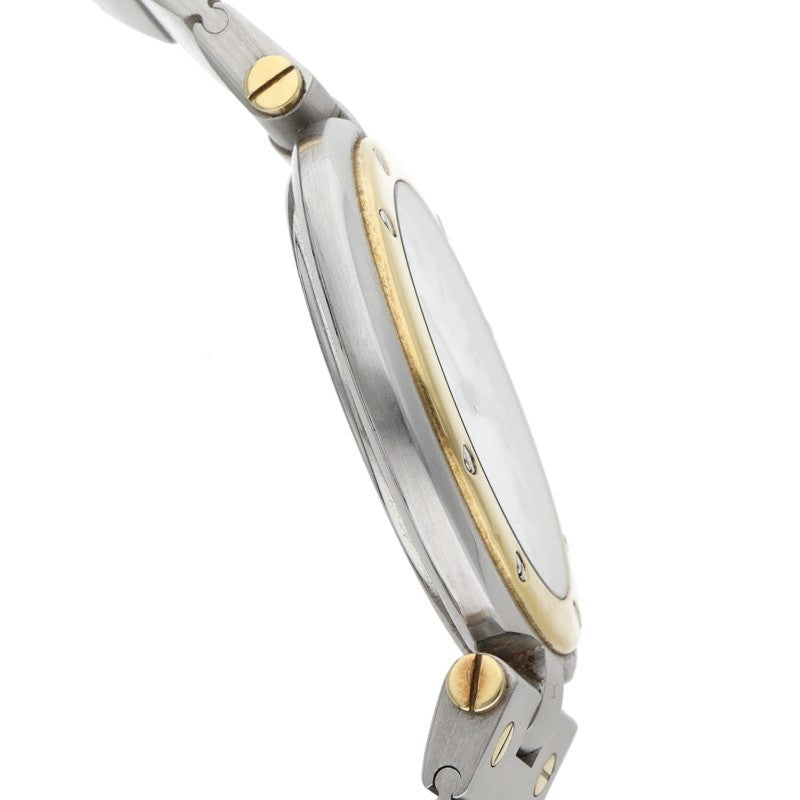 Cartier Santos Round YG Bezel SS Quartz Watch Size ONE SIZE