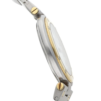 Cartier Santos Round YG Bezel SS Quartz Watch Size ONE SIZE